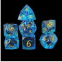 Multi Facettes - Bleu - Doré - Set 7 dés - YStars