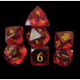Multi Facettes - Rouge- Doré - Set 7 dés - YStars