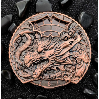 Spinner Dice - Dragon Spinner - double faces - Cuivre - YStars