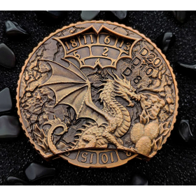 Spinner Dice - Dragon Spinner - double faces - Doré - YStars