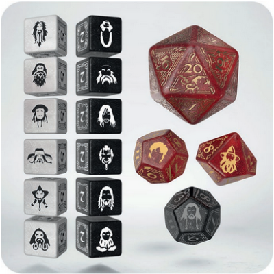 The Hobbit  - The Hobbit TCG Dice Set - Ember Hearth - Qworkshop