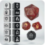 The Hobbit  - The Hobbit TCG Dice Set - Ember Hearth - Qworkshop