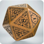 The Hobbit Spindown D20 - Solaris TCG Jumbo Die - Qworkshop