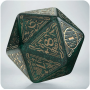 The Hobbit Spindown D20 - Verdant TCG Jumbo Die - Qworkshop