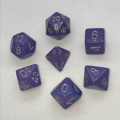 Dés Speckled - Silver Tetra - Chessex