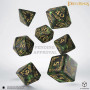 The Lords of the Ring - Set 7 dés -  Rohan Dice Set  - Qworkshop