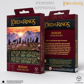 The Lords of the Ring - Set 10D6 -  Rohan Dice Set  - Qworkshop