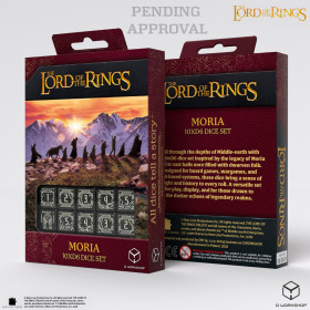 The Lords of the Ring - Set 10D6 -  Moria Dice Set  - Qworkshop