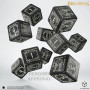 The Lords of the Ring - Set 10D6 -  Moria Dice Set  - Qworkshop
