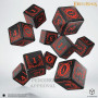 The Lords of the Ring - Set 10D6 -  Mordor Dice Set  - Qworkshop