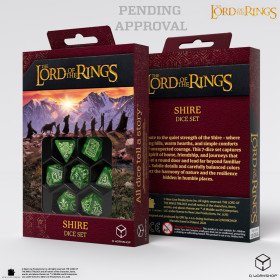 The Lords of the Ring - Set 7 dés -  Shire Dice Set  - Qworkshop