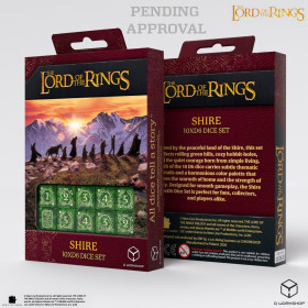 The Lords of the Ring - Set 10D6 -  Shire Dice Set  - Qworkshop