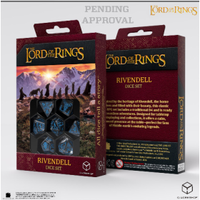 The Lords of the Ring - Set 7 dés -  Rivendell Water Dice Set  - Qworkshop