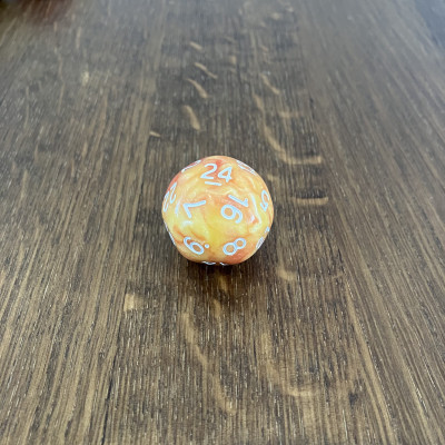 Dé Atypique  - D24 - Flame Arrows -  Impact Miniatures