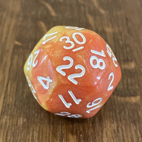 Dé Atypique  - D30 - Flame Arrows -  Impact Miniatures