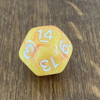 Dé Atypique  - D14 - Flame Arrows -  Impact Miniatures