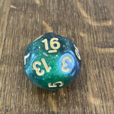 Dé Atypique  - D16 - Acid Arrows -  Impact Miniatures