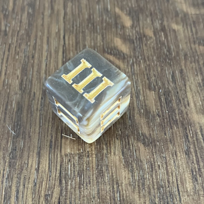 Dé Atypique  - D3 - chiffres romains - Haste  -  Impact Miniatures