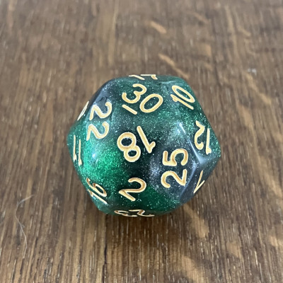 Dé Atypique  - D30- Acid Arrows -  Impact Miniatures