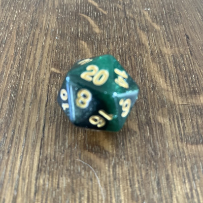 Dé Atypique  - D20 - Acid Arrows -  Impact Miniatures