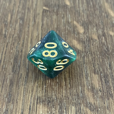 Dé Atypique  - D10 pourcentage - Acid Arrows -  Impact Miniatures