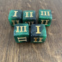 Dé Atypique  - D3 chiffres romains  - Acid Arrows -  Impact Miniatures