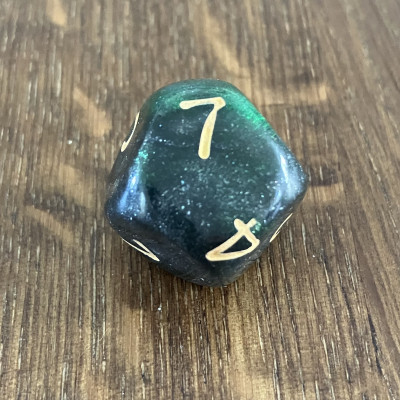 Dé Atypique  - D7 - Acid Arrows -  Impact Miniatures