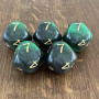 Dé Atypique  - D7 - Acid Arrows -  Impact Miniatures