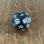 Dés Atypiques - D28  - Noir - Blanc-  Impact Miniatures