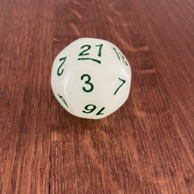 Dés Atypiques - D21  - Vert fluo-  Impact Miniatures
