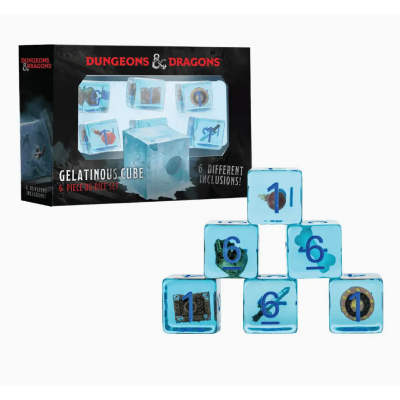 Set Officiel Dungeon Dragon  - Cube gélatineux - 6D6 - Fanroll