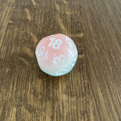 Dé Atypique - D18 - Cotton Candy -  Impact Miniatures