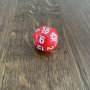 Dé Atypique - D18 - Rouge - Blanc -  Impact Miniatures
