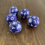 Dés Atypiques - D21 - Consonnes  - Pourpre - Blanc-  Impact Miniatures