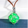Collier avec D20 - Vert - Udixi