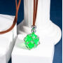 Collier avec D20 - Vert - Udixi