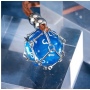 Collier avec D20 - Bleu - Udixi