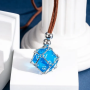Collier avec D20 - Bleu - Udixi