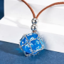 Collier avec D20 - Bleu - Udixi