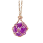Collier avec D20 - Pourpre - Udixi