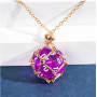 Collier avec D20 - Pourpre - Udixi