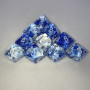 Dés Signature - Nebula - Bleu Sombre  - Blanc - Chessex