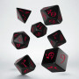 Classic RPG  - Set de dés - Noir - Rouge - Qworkshop