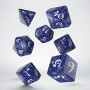 Classic RPG  - Set de dés - Cobalt - Blanc - Qworkshop