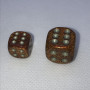 Dés classiques Signature - Glitter - Doré - Argenté - Chessex