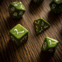 Classic RPG  - Set de dés - Olive - Blanc - Qworkshop