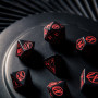 Cyberpunk  - Set de dés - Blood over Chrome -  Rouge - Noir - Qworkshop