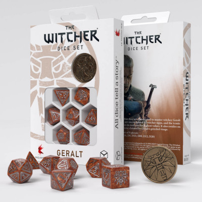 The Witcher  - Set de dés - Geralt - The Monster Slayer - Qworkshop