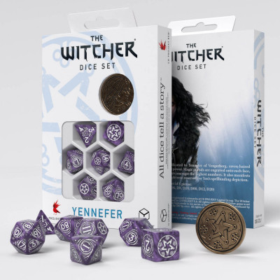 The Witcher - Set de dés - Yennefer - Lilac and Gosseberries - Qworkshop