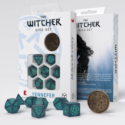 The Witcher  - Set de dés - Yennefer - Sorceress Supreme - Qworkshop